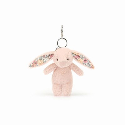 Jellycat Blossom Blush Bunny Bag Charm USA | 41859SPJD